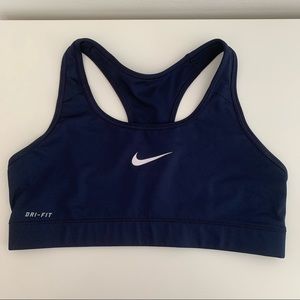 Navy Nike sports bra